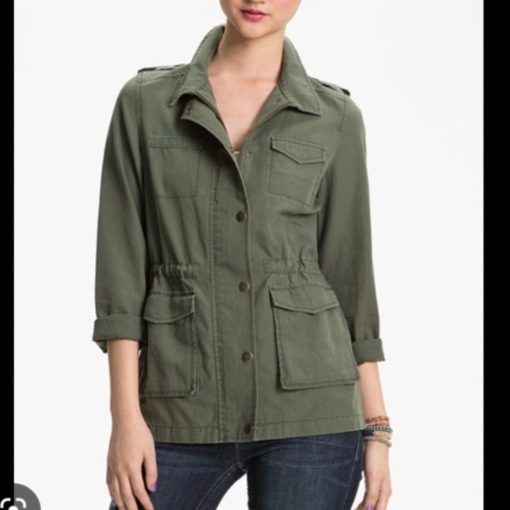 RUBBISH Military Green Cargo Jacket M Medium